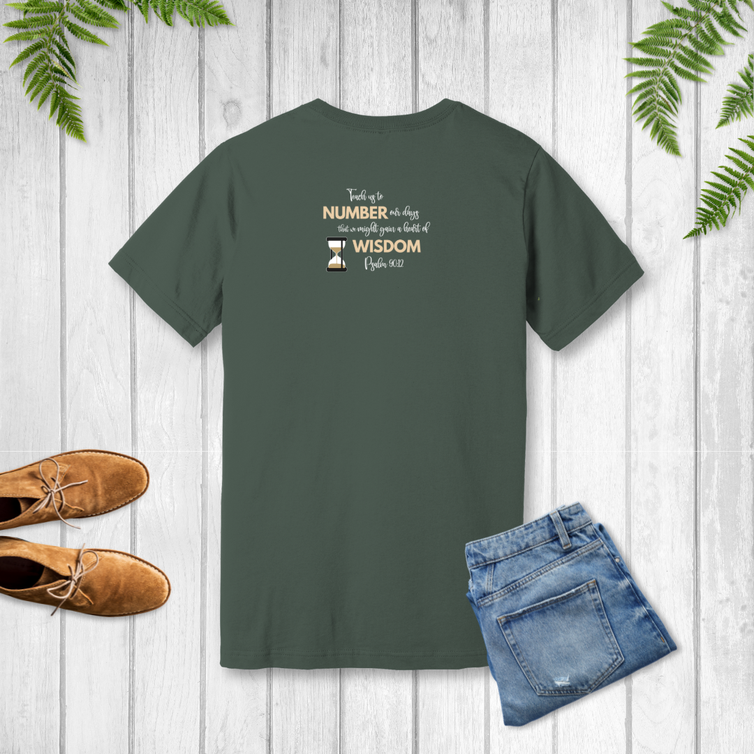 Living Numbered T-Shirt | Psalm 90:12