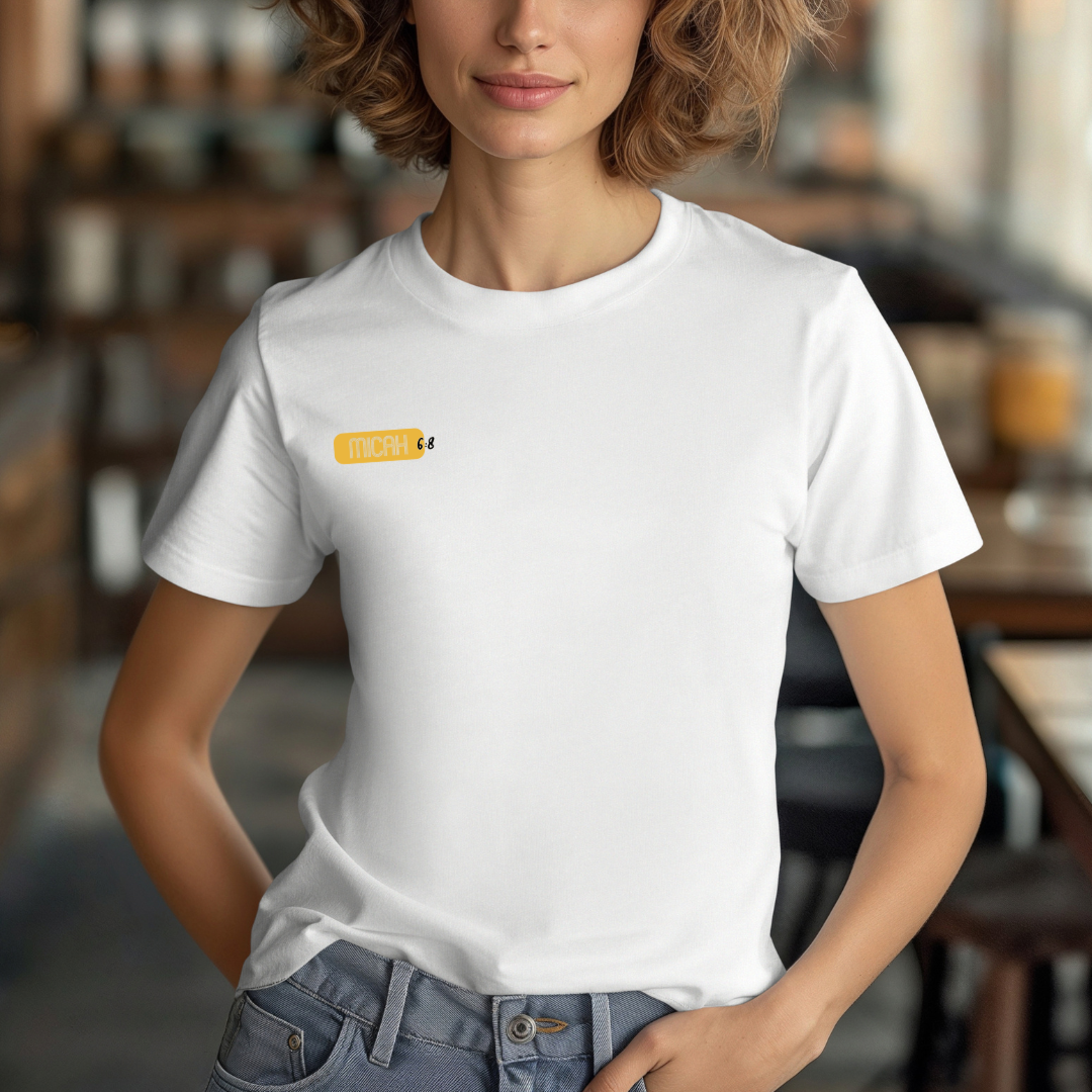 Act Justly Love Mercy Walk Humbly Retro Vibe T-Shirt | Micah 6:8