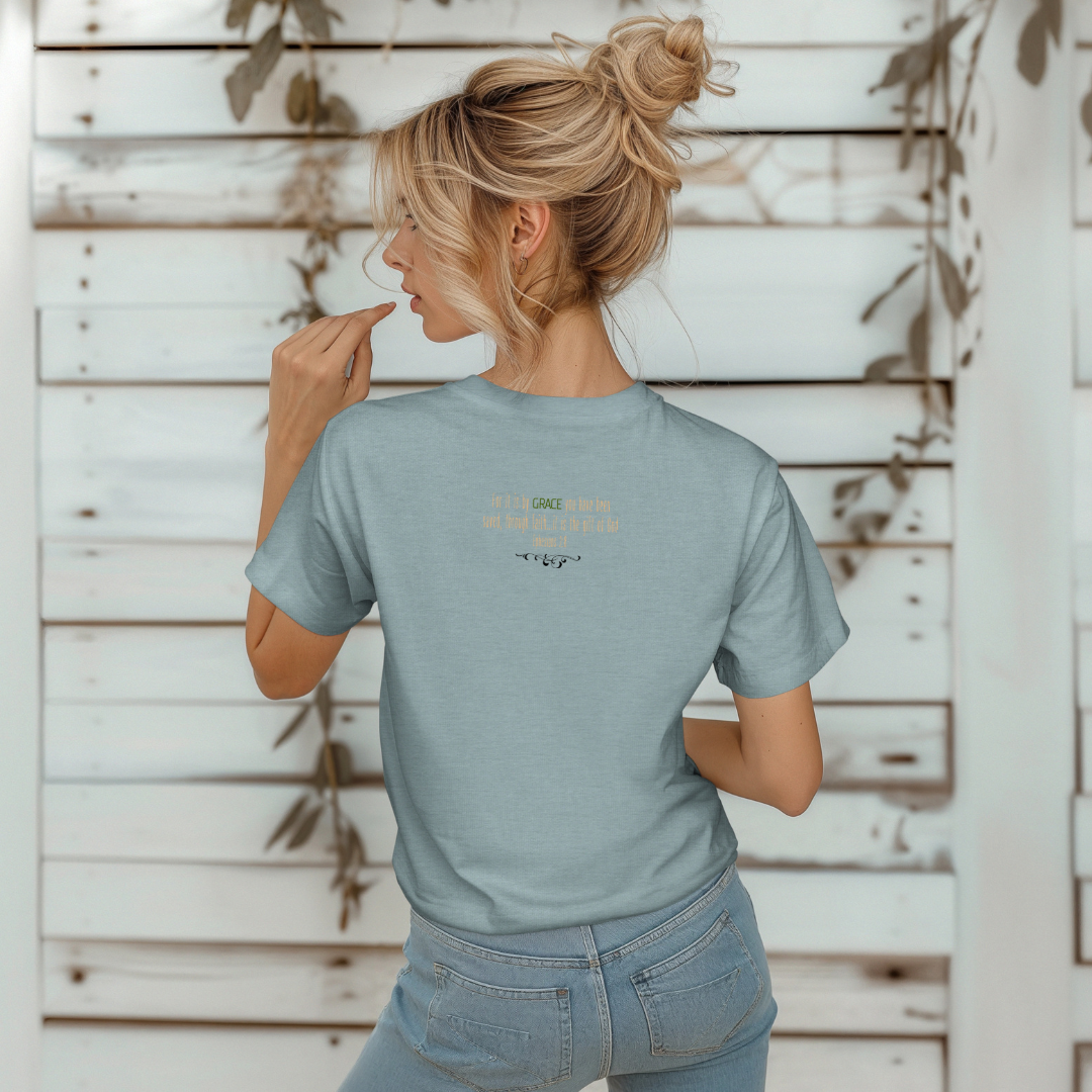 Amazing Grace Sunset T-Shirt | Ephesians 2:8