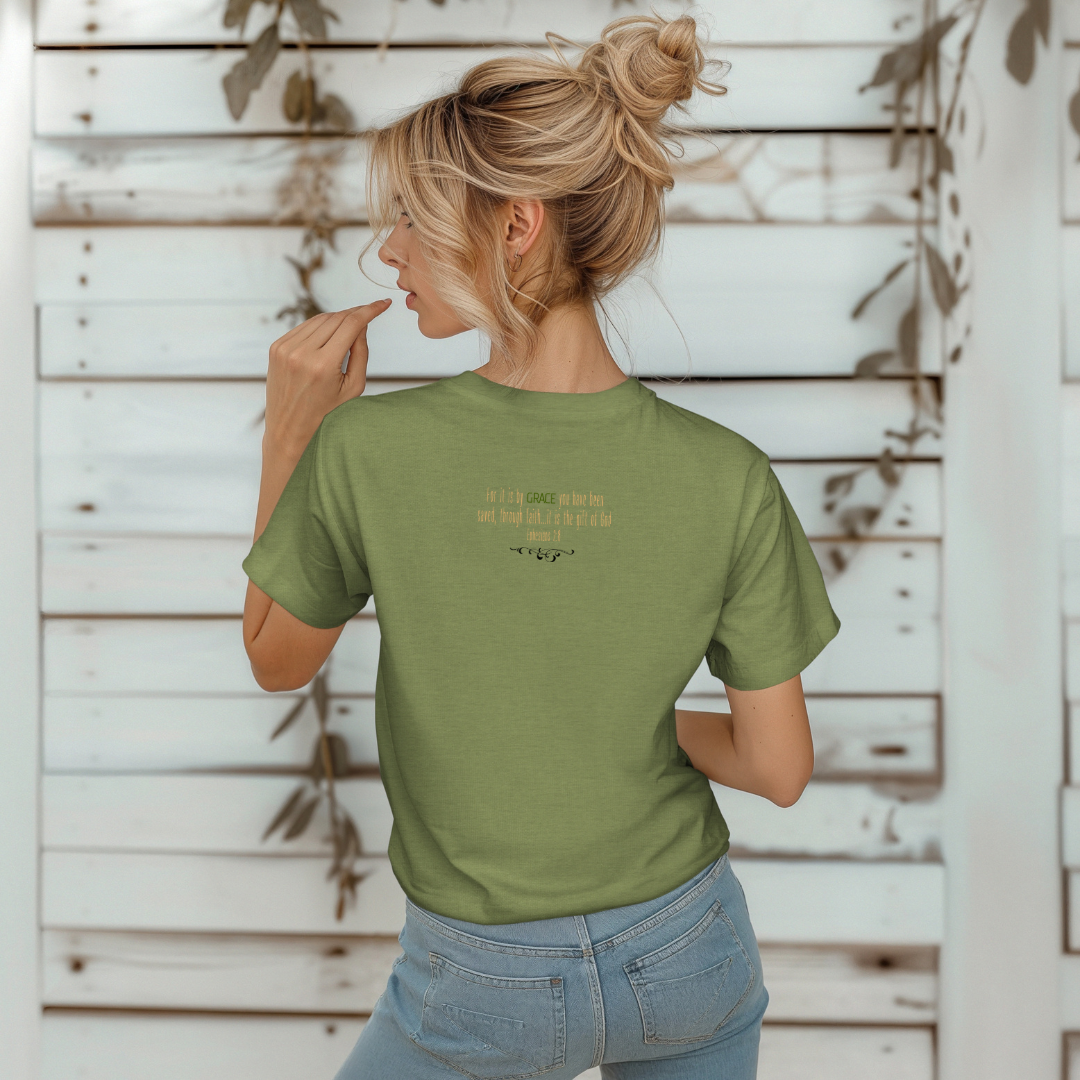 Amazing Grace Sunset T-Shirt | Ephesians 2:8