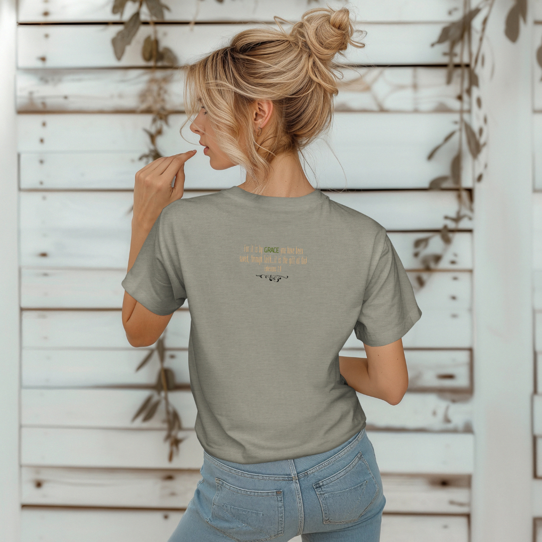 Amazing Grace Sunset T-Shirt | Ephesians 2:8