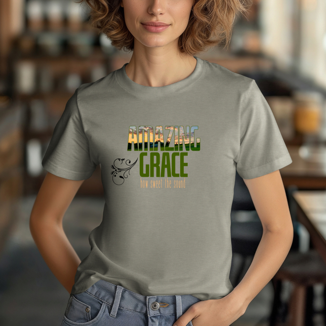Amazing Grace Sunset T-Shirt | Ephesians 2:8