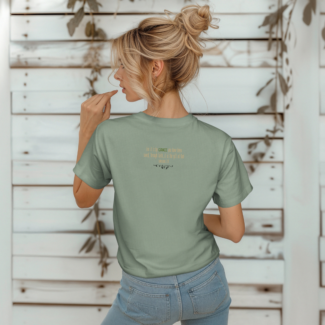 Amazing Grace Sunset T-Shirt | Ephesians 2:8