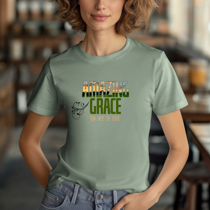 Amazing Grace Sunset T-Shirt | Ephesians 2:8