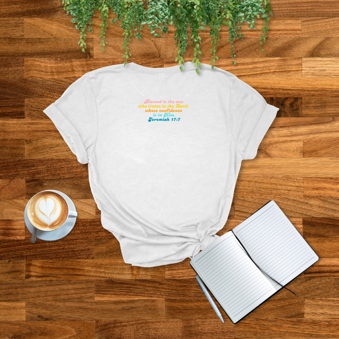 Blessed Retro T-Shirt | Jeremiah 17:7