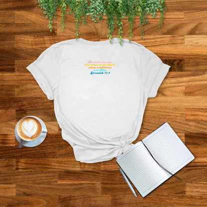 Blessed Retro T-Shirt | Jeremiah 17:7