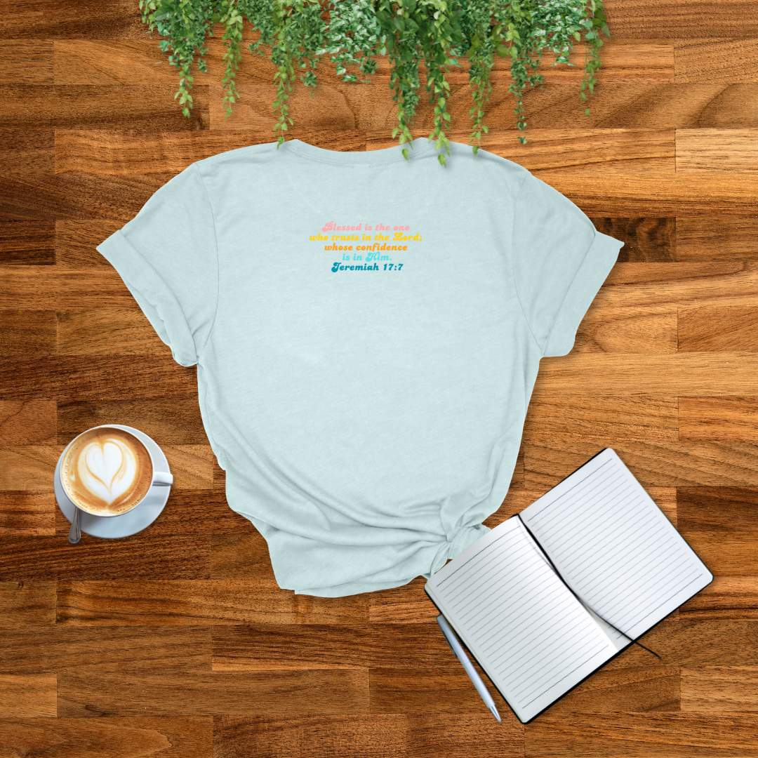 Blessed Retro T-Shirt | Jeremiah 17:7