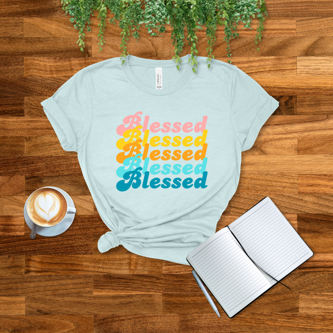 Blessed Retro T-Shirt | Jeremiah 17:7