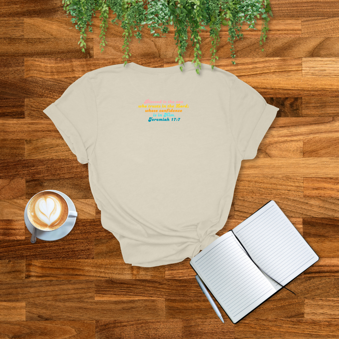 Blessed Retro T-Shirt | Jeremiah 17:7