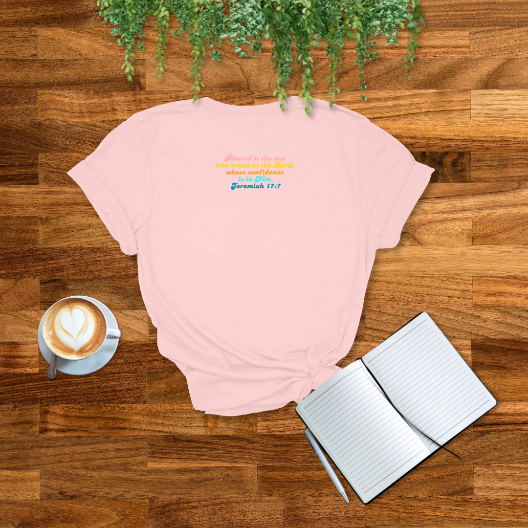 Blessed Retro T-Shirt | Jeremiah 17:7