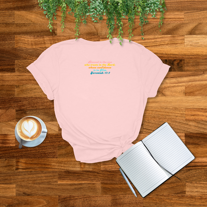 Blessed Retro T-Shirt | Jeremiah 17:7