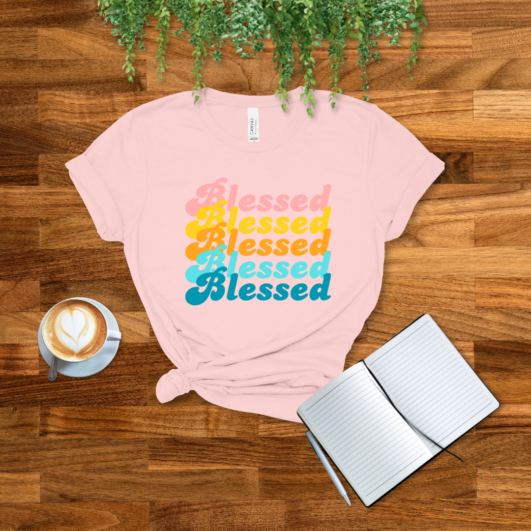 Blessed Retro T-Shirt | Jeremiah 17:7