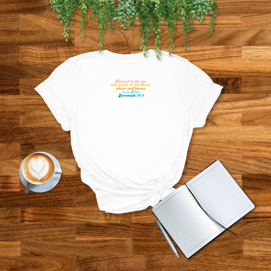 Blessed Retro T-Shirt | Jeremiah 17:7