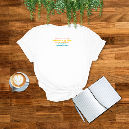 Blessed Retro T-Shirt | Jeremiah 17:7