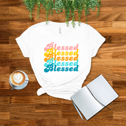 Blessed Retro T-Shirt | Jeremiah 17:7