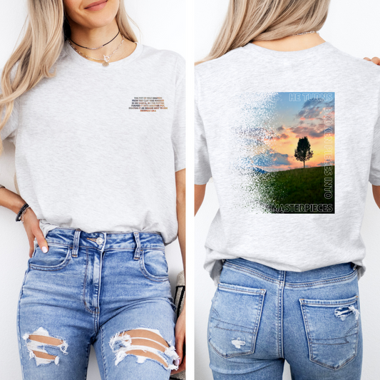 Broken Pieces into Masterpieces T-Shirt | Jeremiah 18:4