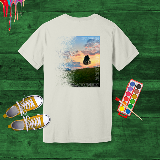 Broken Pieces into Masterpieces T-Shirt | Jeremiah 18:4