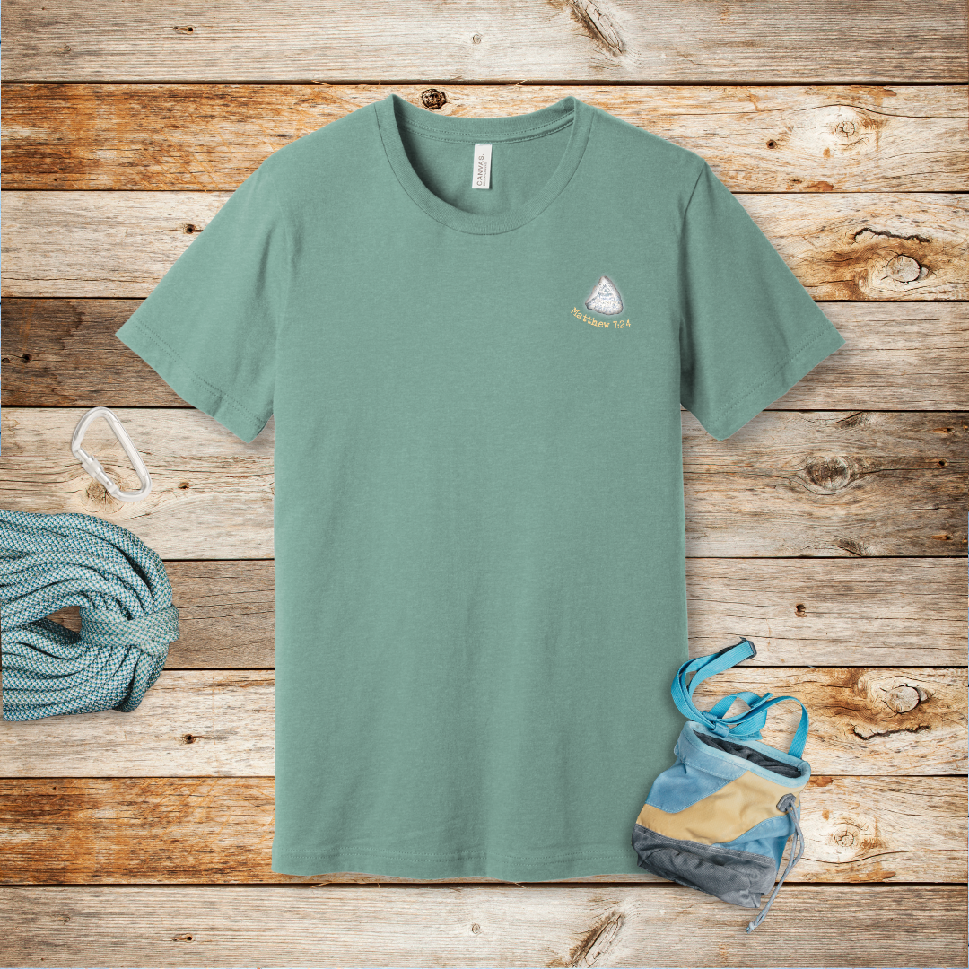 'Building on the Rock' T-Shirt | Matthew 7:24