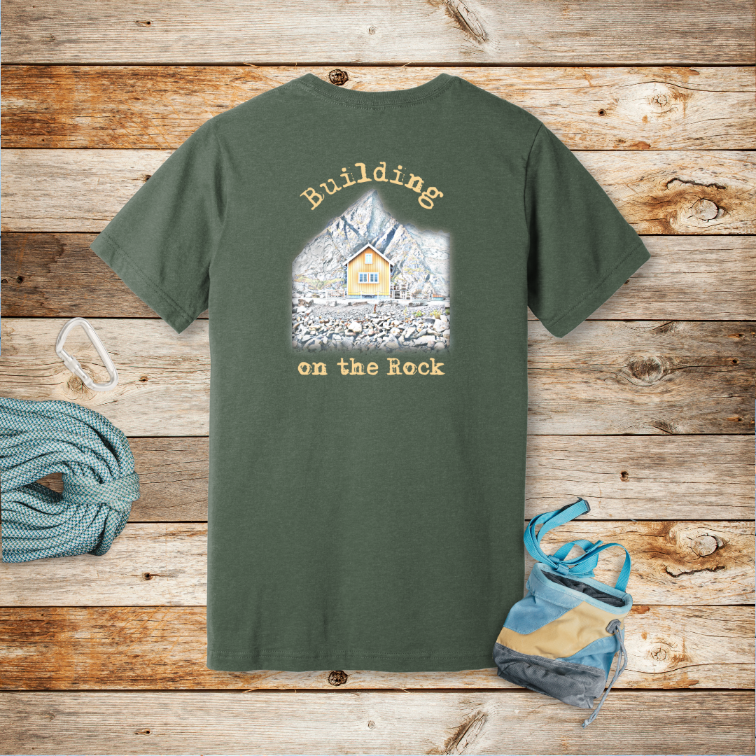 'Building on the Rock' T-Shirt | Matthew 7:24