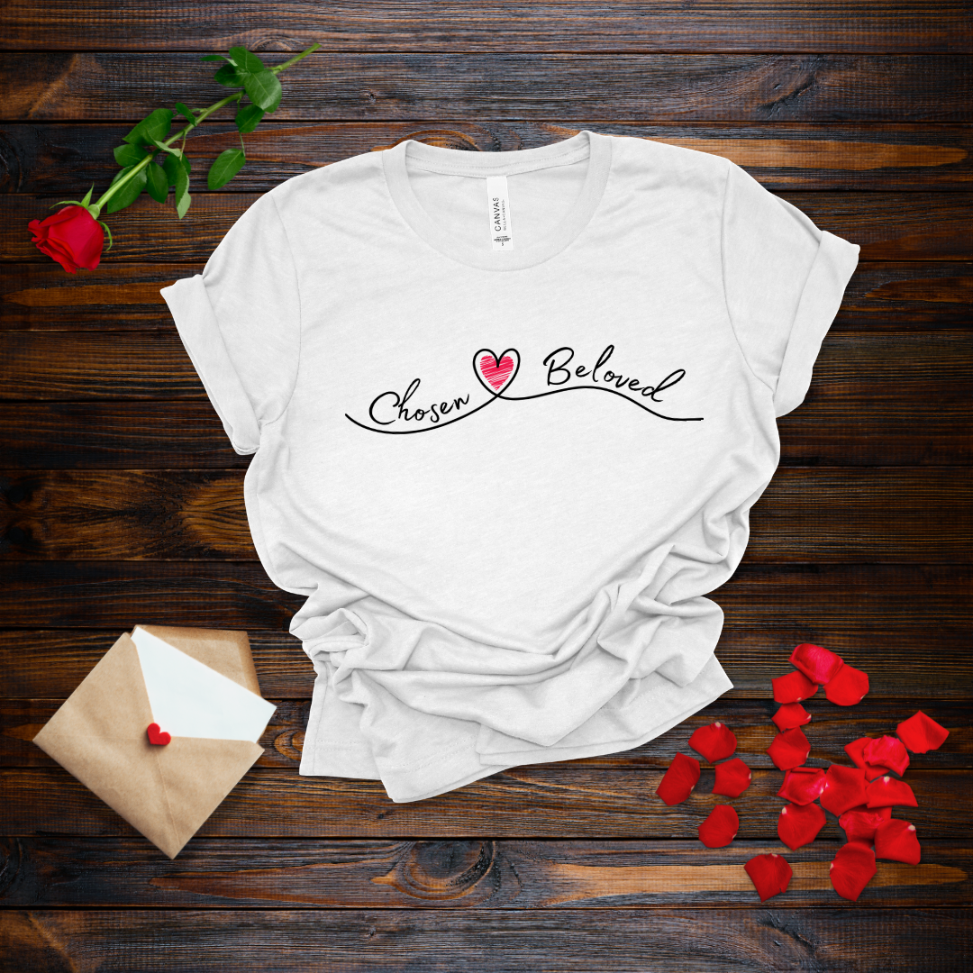 Chosen Beloved Identity in Christ T-Shirt | 1 Peter 2:9