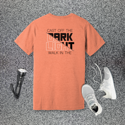 Cast Off the Dark, Walk in the Light T-Shirt | Romans 13:12 & Ephesians 5:8