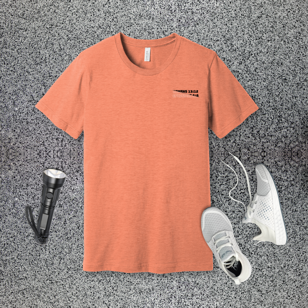 Cast Off the Dark, Walk in the Light T-Shirt | Romans 13:12 & Ephesians 5:8