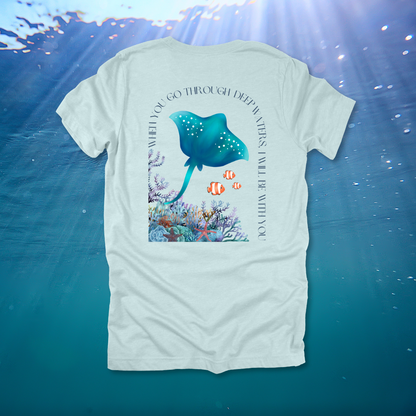 Deep Waters Ocean T-Shirt | Isaiah 43:2