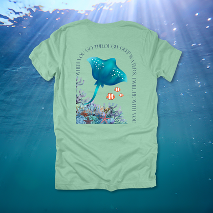 Deep Waters Ocean T-Shirt | Isaiah 43:2