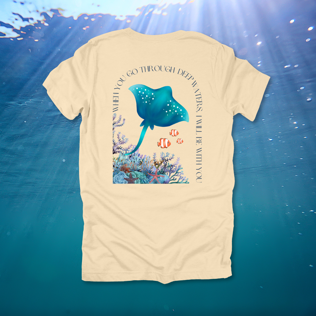 Deep Waters Ocean T-Shirt | Isaiah 43:2