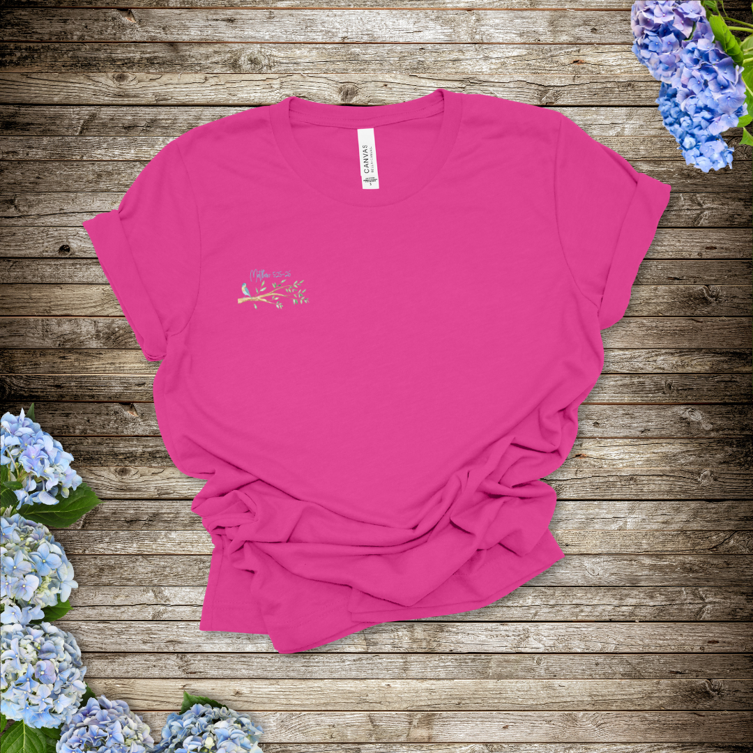Do Not Worry Birds of the Air T-Shirt | Matthew 5:25-26 Scripture