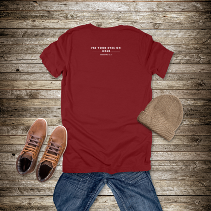 Faith Takes Focus T-Shirt | Hebrews 12:2