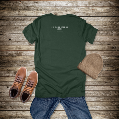 Faith Takes Focus T-Shirt | Hebrews 12:2