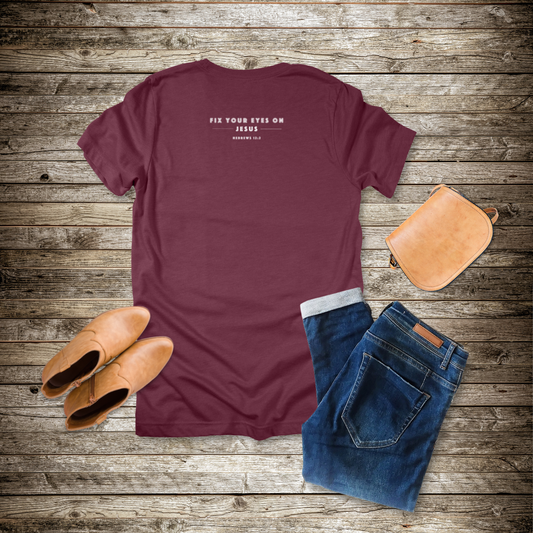 Faith Takes Focus T-Shirt | Hebrews 12:2