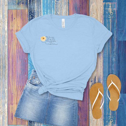 Faith, Hope, Love Floral T-Shirt | 1 Corinthians 13:13