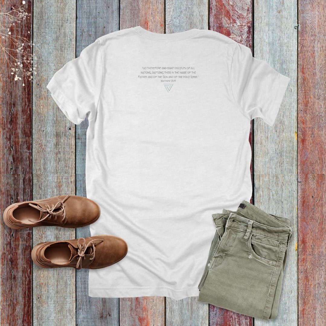 Great Commission Trinity T-Shirt Teal | Matthew 28:19