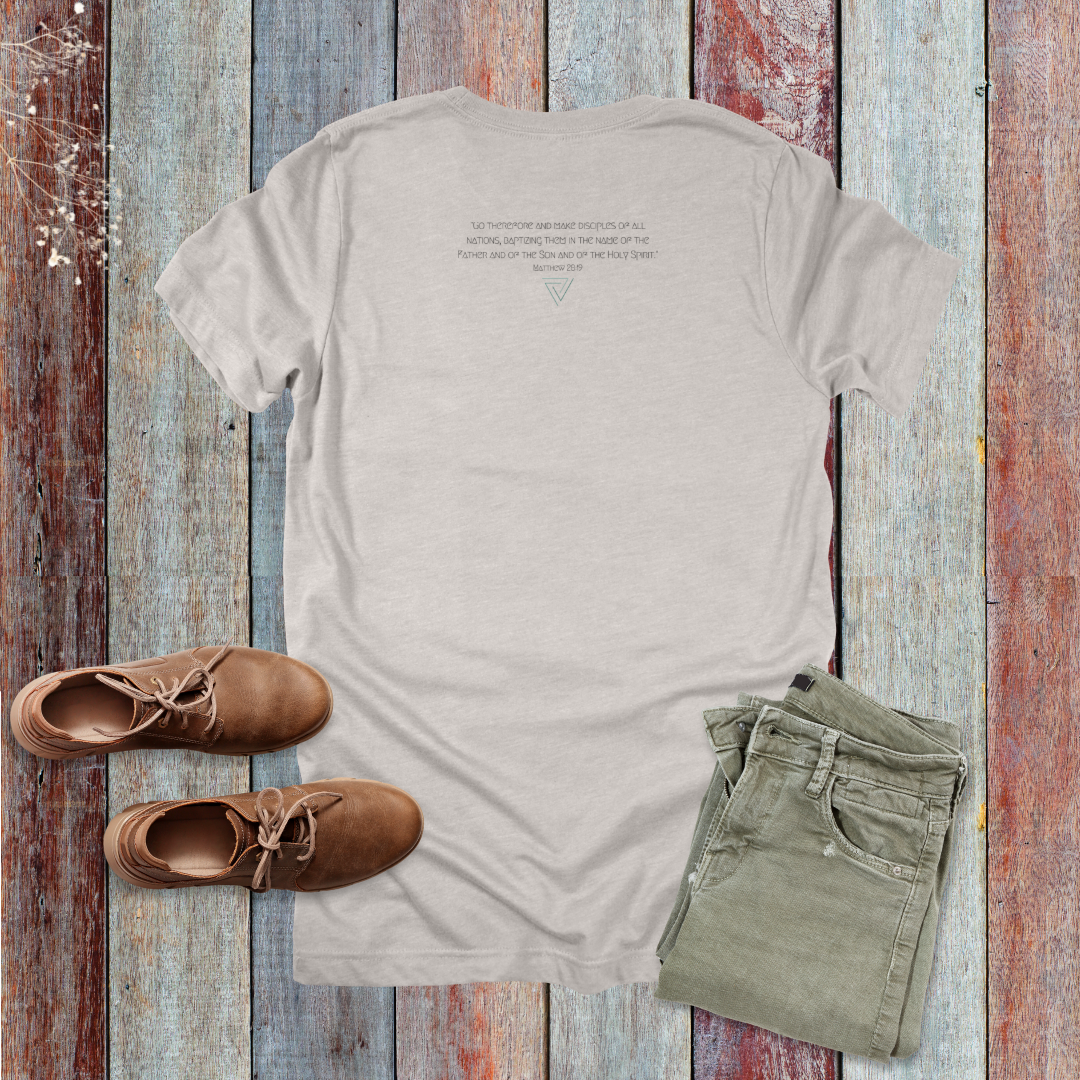 Great Commission Trinity T-Shirt Teal | Matthew 28:19