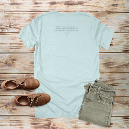 Great Commission Trinity T-Shirt Teal | Matthew 28:19