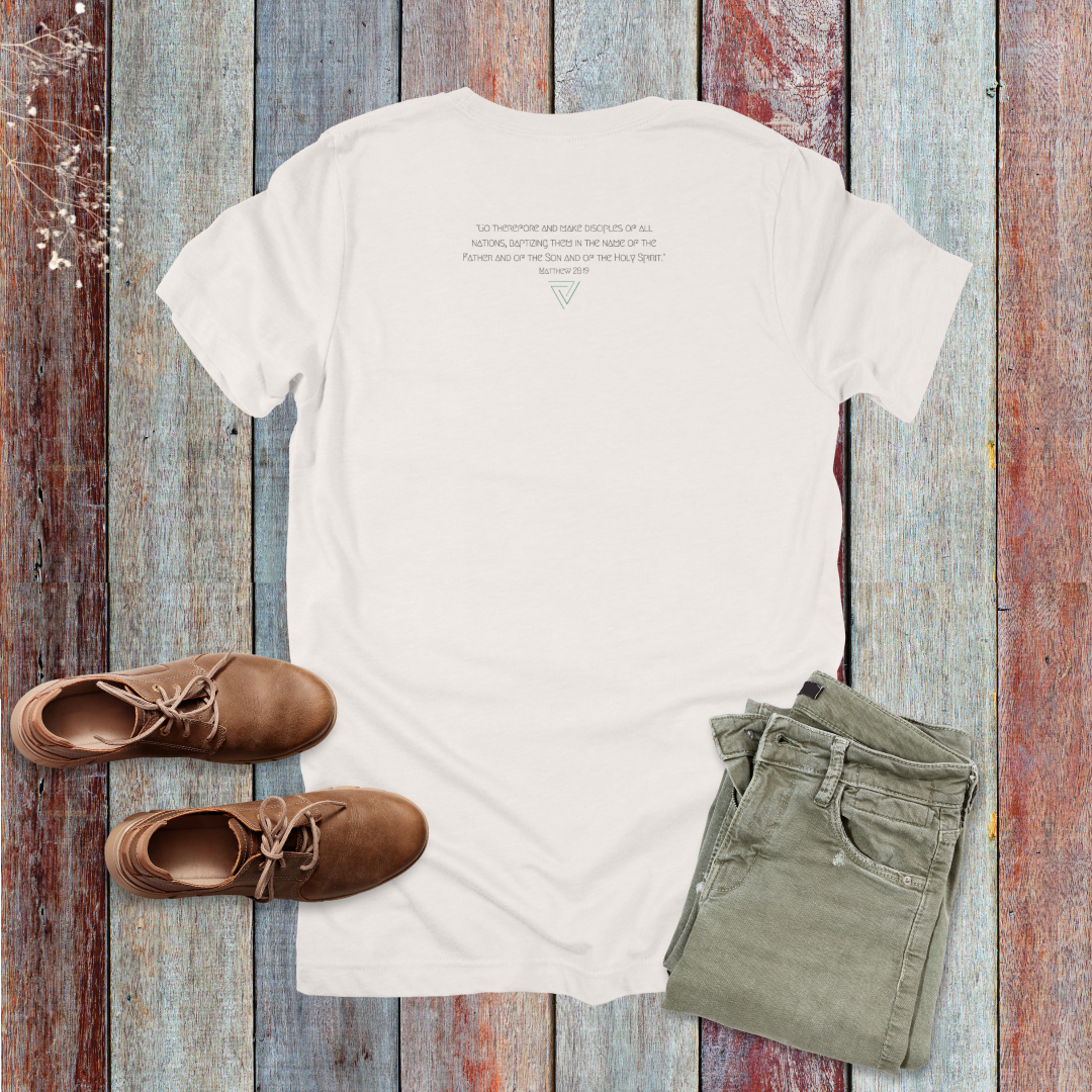 Great Commission Trinity T-Shirt Teal | Matthew 28:19