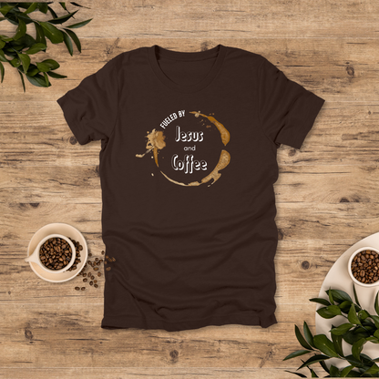 Fueled by Jesus and Coffee T-Shirt | Philippians 4:13