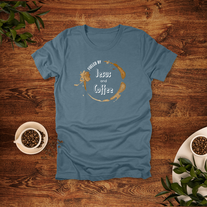 Fueled by Jesus and Coffee T-Shirt | Philippians 4:13