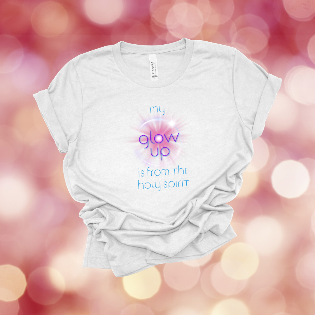 Holy Spirit Glow-Up T-Shirt | 2 Corinthians 3:18