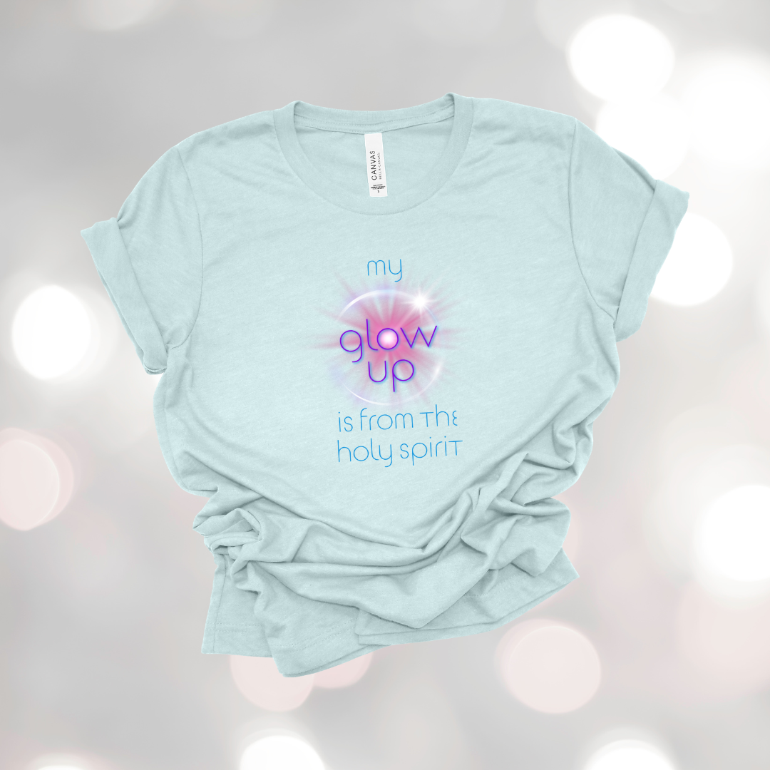 Holy Spirit Glow-Up T-Shirt | 2 Corinthians 3:18
