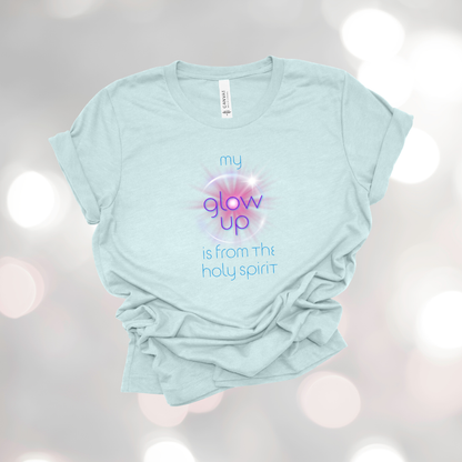 Holy Spirit Glow-Up T-Shirt | 2 Corinthians 3:18