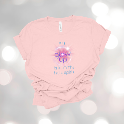 Holy Spirit Glow-Up T-Shirt | 2 Corinthians 3:18