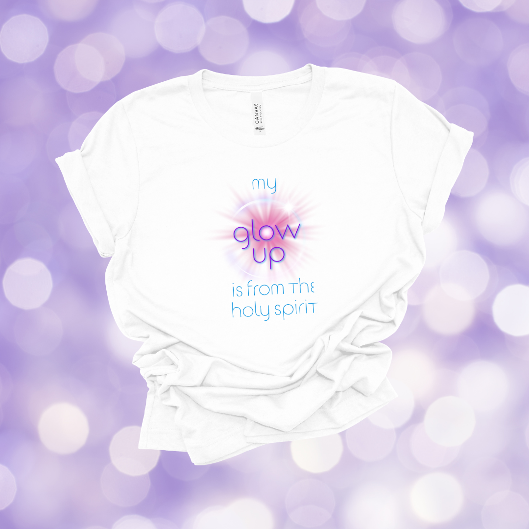 Holy Spirit Glow-Up T-Shirt | 2 Corinthians 3:18