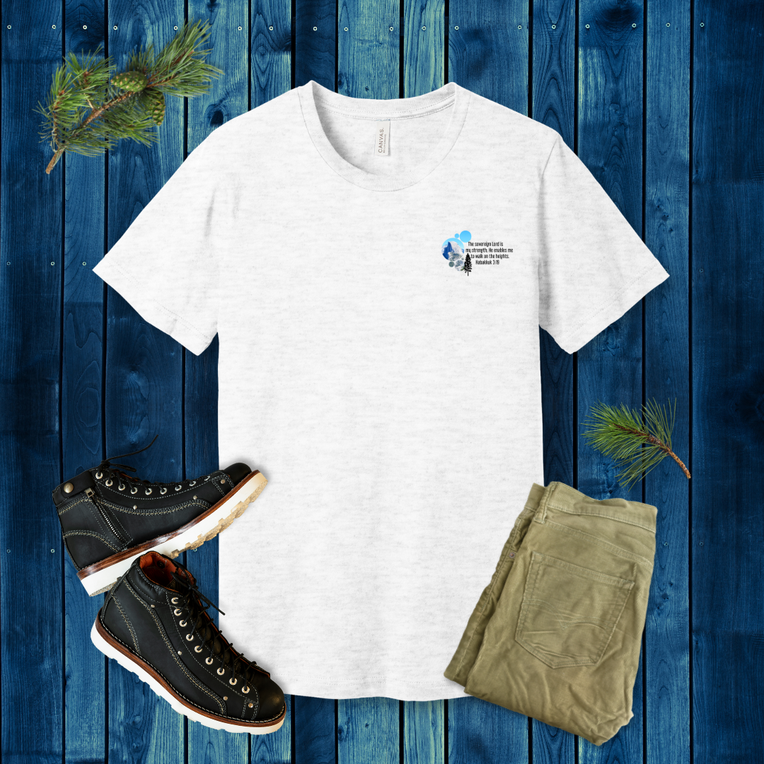 Walk on the Heights Mountain T-Shirt | Habakkuk 3:19