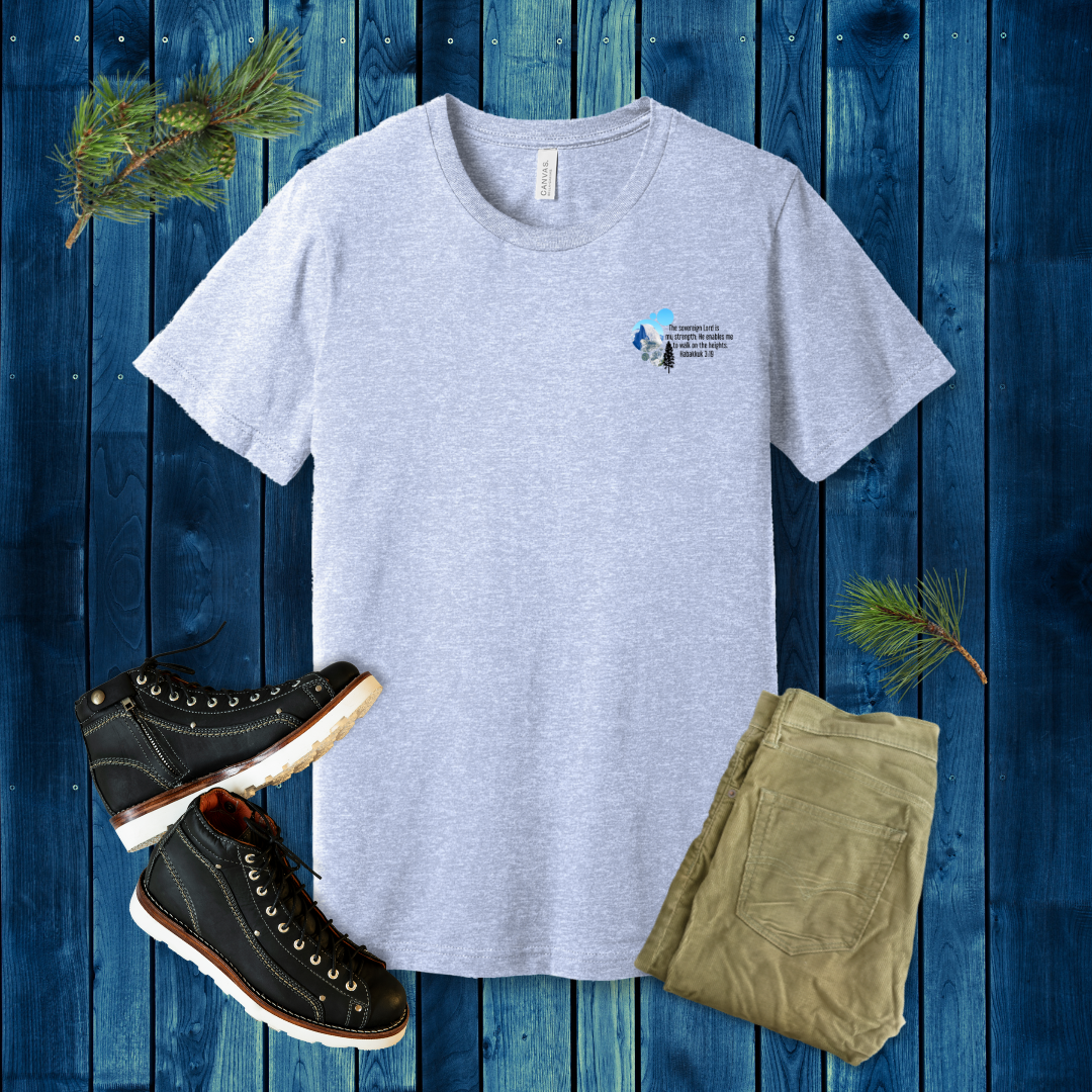 Walk on the Heights Mountain T-Shirt | Habakkuk 3:19