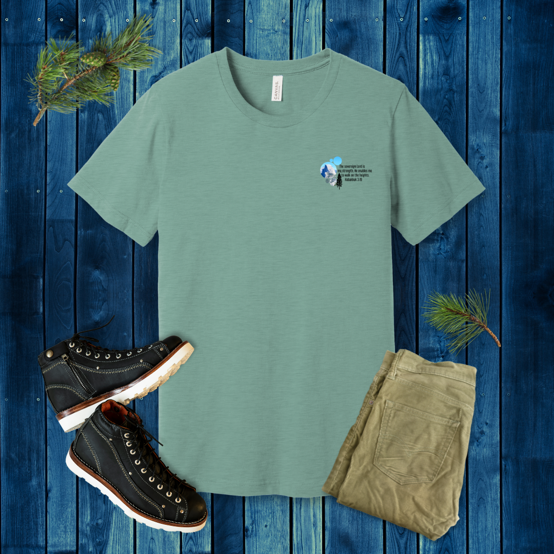 Walk on the Heights Mountain T-Shirt | Habakkuk 3:19