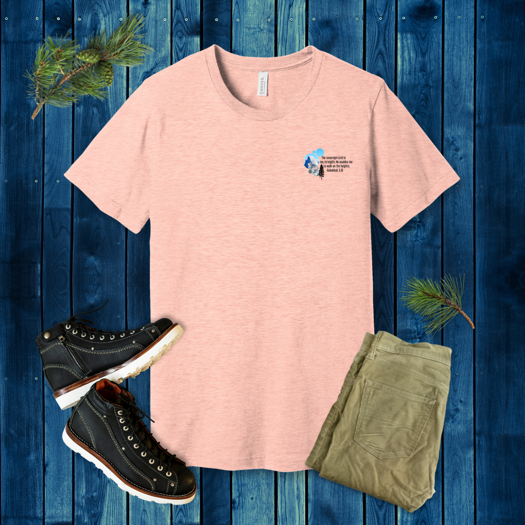 Walk on the Heights Mountain T-Shirt | Habakkuk 3:19