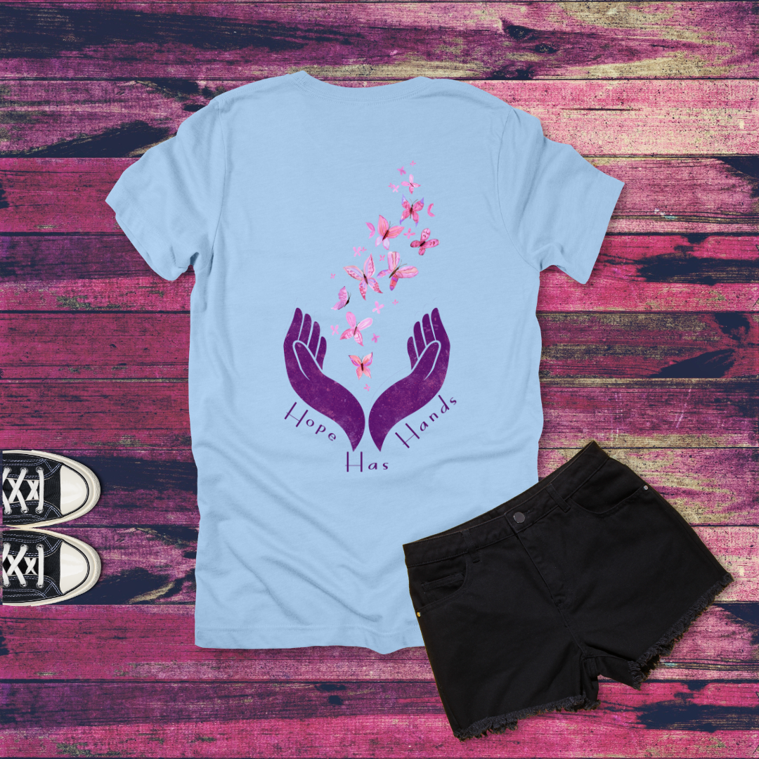 Hope Has Hands Butterfly T-Shirt | Matthew 25:40